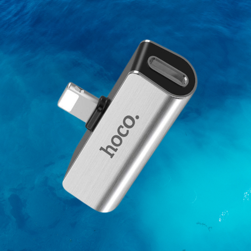 Hoco LS25 2-in-1 Listening & Charging 3.5mm Audio to Lightning Converter