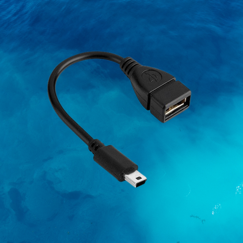 USB F to Mini OTG Cable
