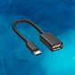 USB Female to Mini USB OTG Cable