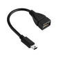 USB F to Mini OTG Cable